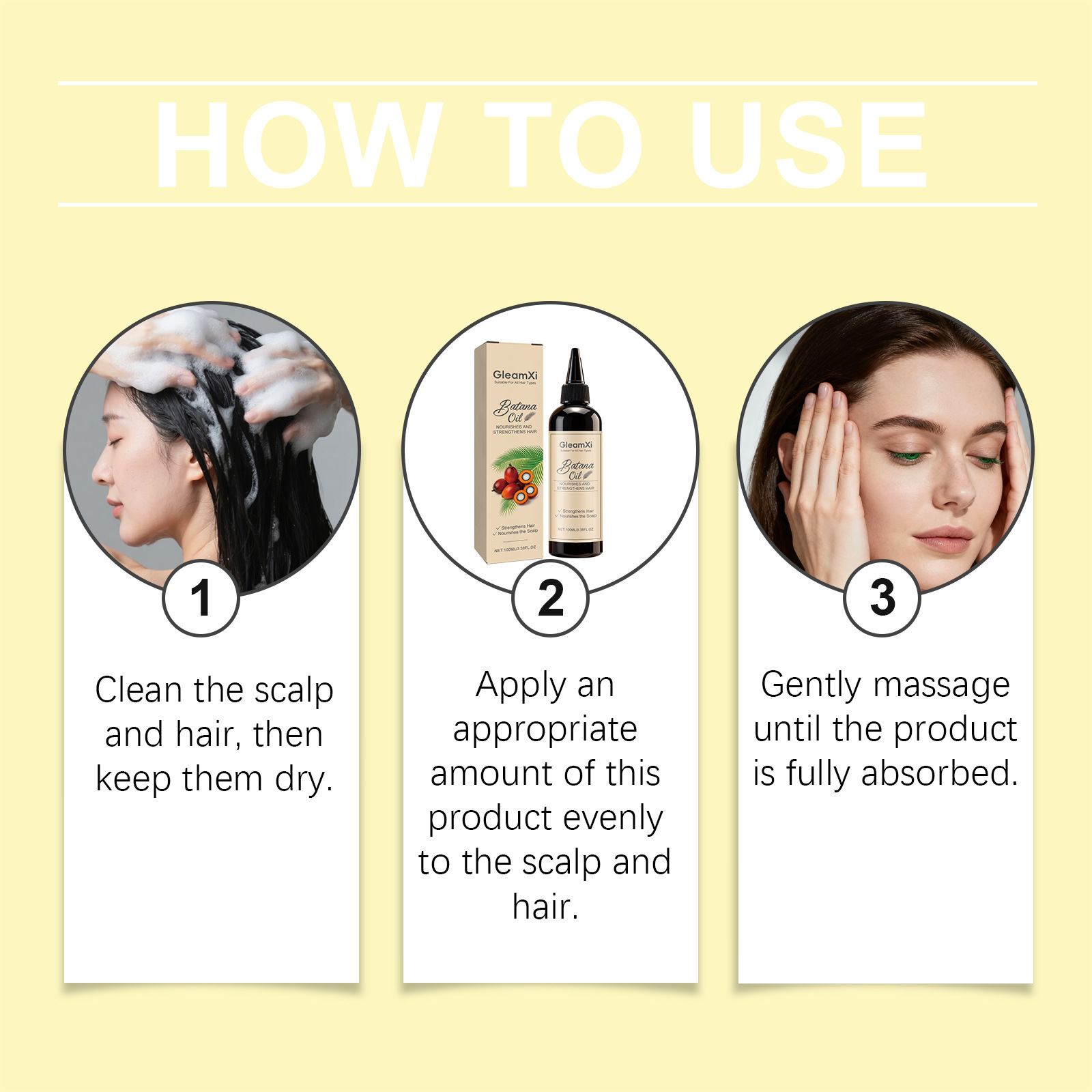 Hair Care For Hair Loss - Batana Hair Essential Oil Strengthen Hair