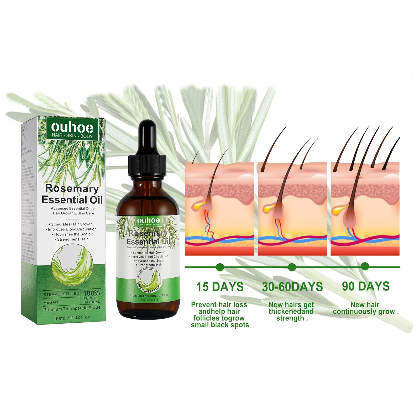 Rosemary Hair Growth Oil Anti- - Hair Care Ouai ulasan dan harga