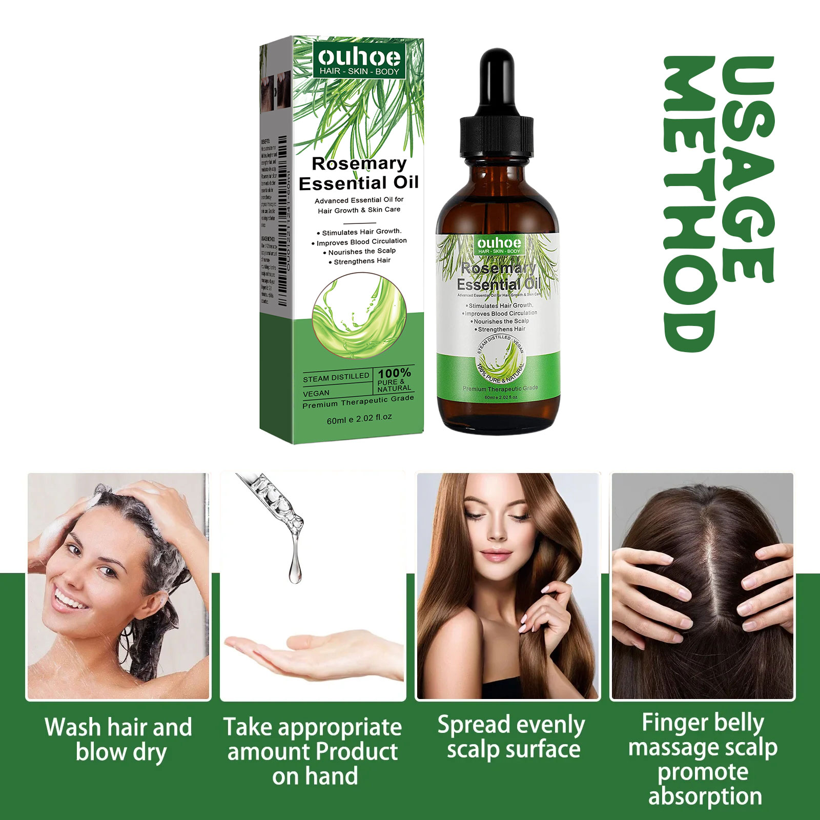 Rosemary Hair Growth Oil Anti- - Hair Care Ouai ulasan dan harga