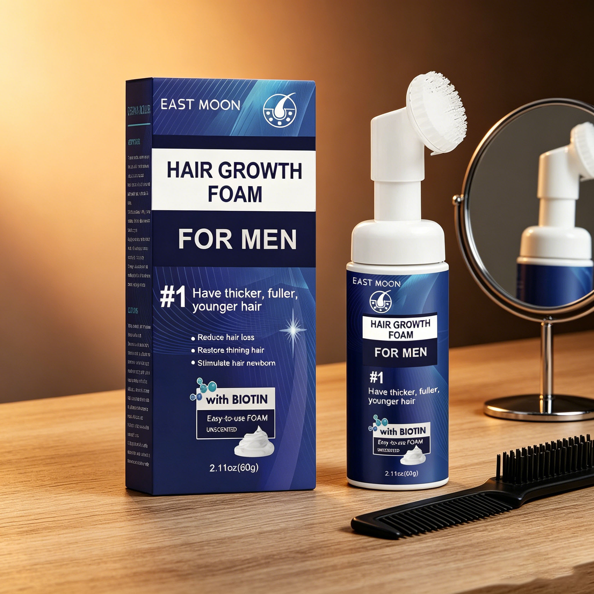Hair Growth Foam Silicone Brus - Hair Care Growth ulasan dan harga