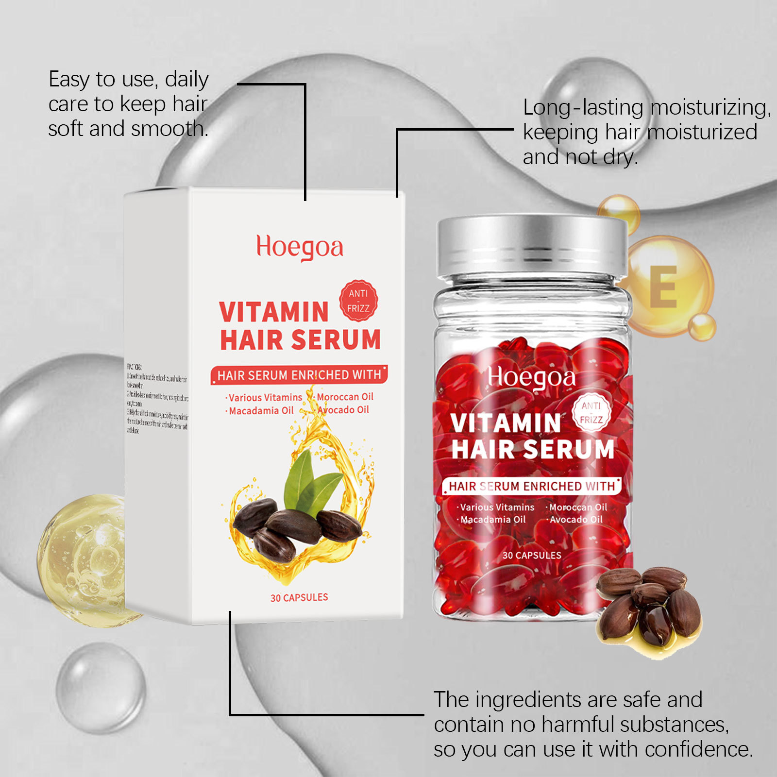 Vitamin Hair Care Serum Capsul - Hair Care Growth ulasan dan harga
